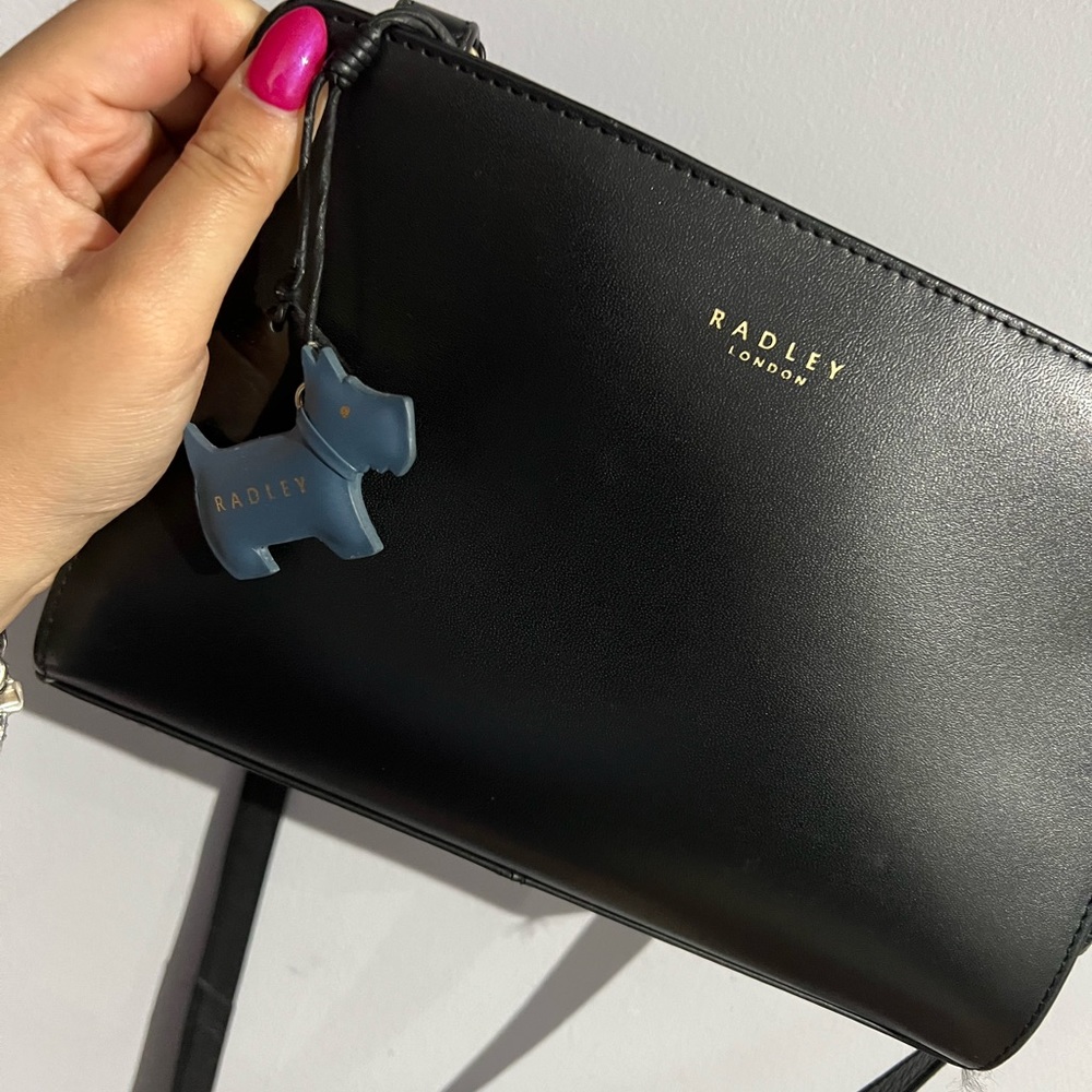 RADLEY LONDON Black Leather Crossbody Bag - Picture 2 of 10